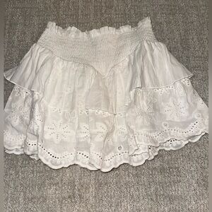 Katie J White smocked skirt